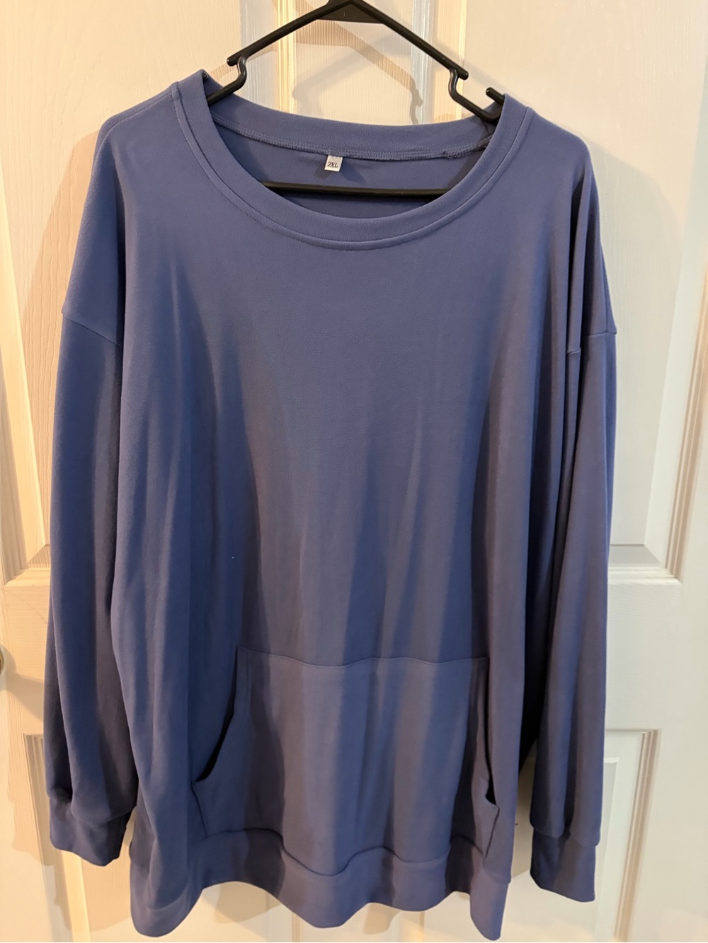 Relaxed Blue Women's Pullover Top